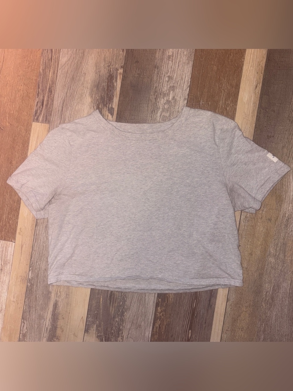 Gray Cropped Tee